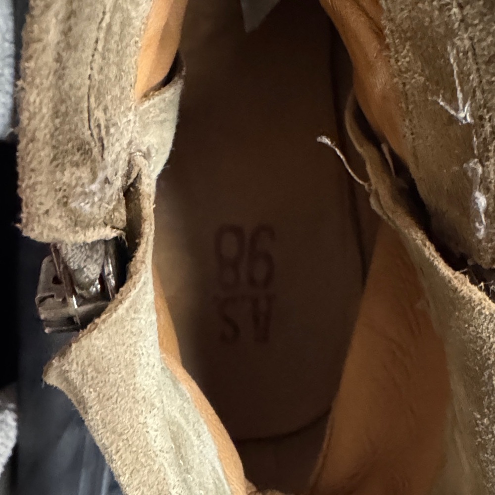A.S.98 Men's Tan Suede Leather Ankle Boots size 45/12US - Picture 3 of 9